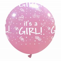 It's a Girl 32" Superior Latex Balloon 1Ct