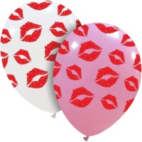 Kisses 12" Latex Balloons 25Ct