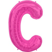 Letter C - Magenta - 16" Foil Balloon