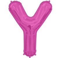 Letter Y- Magenta - 16" Foil Balloon