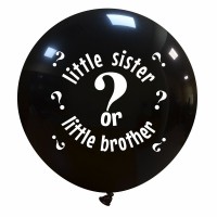 Little Brother or Little Sister 32" Latex Balloon 1Ct
