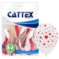 Loving Hearts Assorted 12" Cattex Latex Balloons 20CT