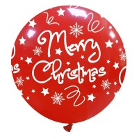 Merry Christmas 32" Latex Balloon
