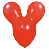 Minnie Mouse Head 30" Light Red Latex Balloon 1Ct