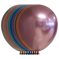 12" Mixed Mirror Balloons 10Ct