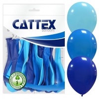 Cattex Mixed Blue 12" Latex Balloons 20Ct