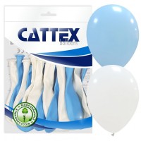 Cattex Blue Baby Mix 12" Latex Balloons 20Ct