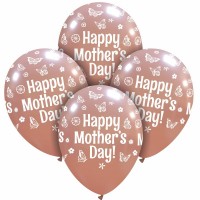 Happy Mother's Day 12" Metallic Rose Gold 25ct
