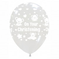 Baby Koala 12" 'On Your Christening' Clear 50ct Latex