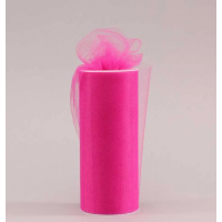 6" Hot Pink Tulle (15cm x 23m)