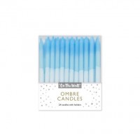 Blue Ombre Cake Candles 24ct