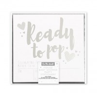 Silver Ready to Pop Invites & Thank You Notes 16ct