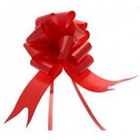 Red Pull Bow 50mm - Pack of 20