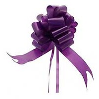 Purple Pull Bow 50mm - Pack of 20