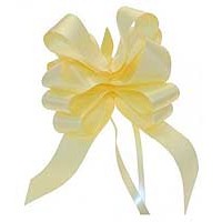 Light Yellow Pull Bow 50mm - Pack of 20