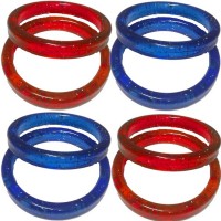 Red & Blue Mix Plastic Bangle Weights (100ct)