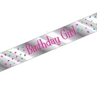 Birthday Girl Foil Sash 1CT.