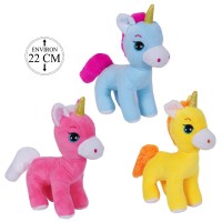 Plush Unicorn Toys 22cm 3pcs