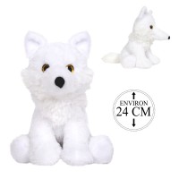 White Wolf Plush Toy 24cm 1pc