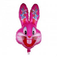 Pink Easter Bunny 24" Foil Balloon Air-fill UNPACKAGED