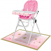 One Little Star Girl 1st Birthday High Chair Kit