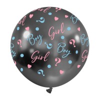 Boy or Girl? Gender Reveal 24" Mercury Chromium Latex Balloon 1ct