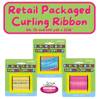 Unique Retail Packaged Curling Ribbon