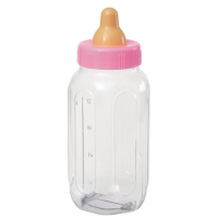 11" Pink Baby Bottle Bank 1pc