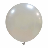 Silver Metallic Superior 19" Latex Balloons 25ct