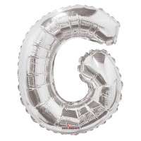 Silver Letter Balloon - G - (14inch)