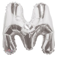 Silver Letter Balloon - M - (14inch)