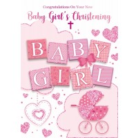 Christening Day - Baby Girl - Pack Of 12