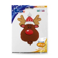Christmas Smiley Reindeer Head 34