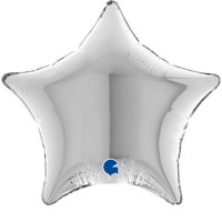 Star Silver 4" Foil Balloon (Pack of 10)
