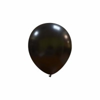 Superior 5" Metallic Black Latex Balloons 100ct