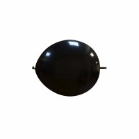 Superior 6" Black Linking Balloon 100Ct