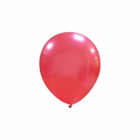 Superior 5" Metallic Light Red Latex Balloons 100ct