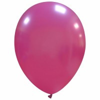 Superior 9" Metallic Fuchsia Latex Balloons 100ct