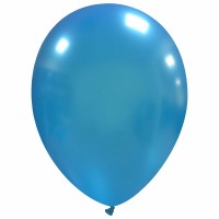 Superior 9" Metallic Light Blue Latex Balloons 100ct