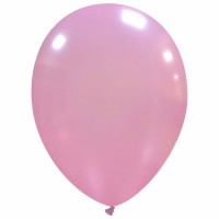 Superior 9" Metallic Pink Latex Balloons 100ct