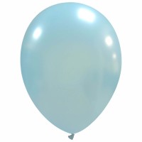 Superior 9" Metallic Sky Blue Latex Balloons 100ct