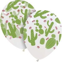 Cactus Two Colour 12" Latex Balloons 25Ct