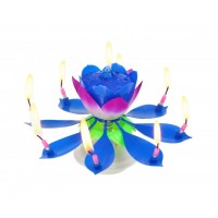 Blue Musical Candle 1ct