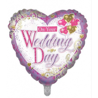 Wedding Day Traditional 18" Foil Balloon