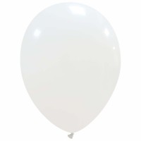 White 7" Latex Balloons 100Ct