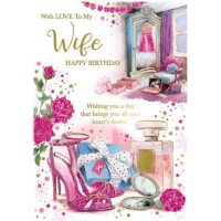 Happy Birthday - Wife - Pack Of 12