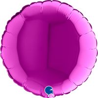9" Round Foil Balloons Purple Pack of 5 GRABO