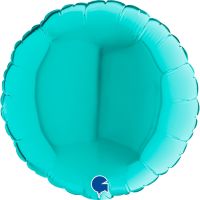 9" Round Foil Balloons Tiffany Pack of 5 GRABO