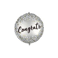 Congrats Metallic Spots 18" Foil Balloon