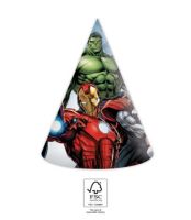 Marvel Avengers Paper Hats 6ct